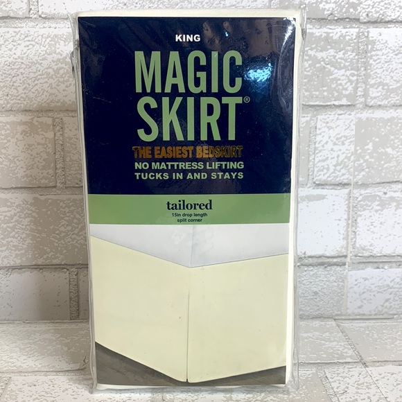 Magic Skirt Bedding Magic Skirt Tailored Bedskirt Ivory Poshmark